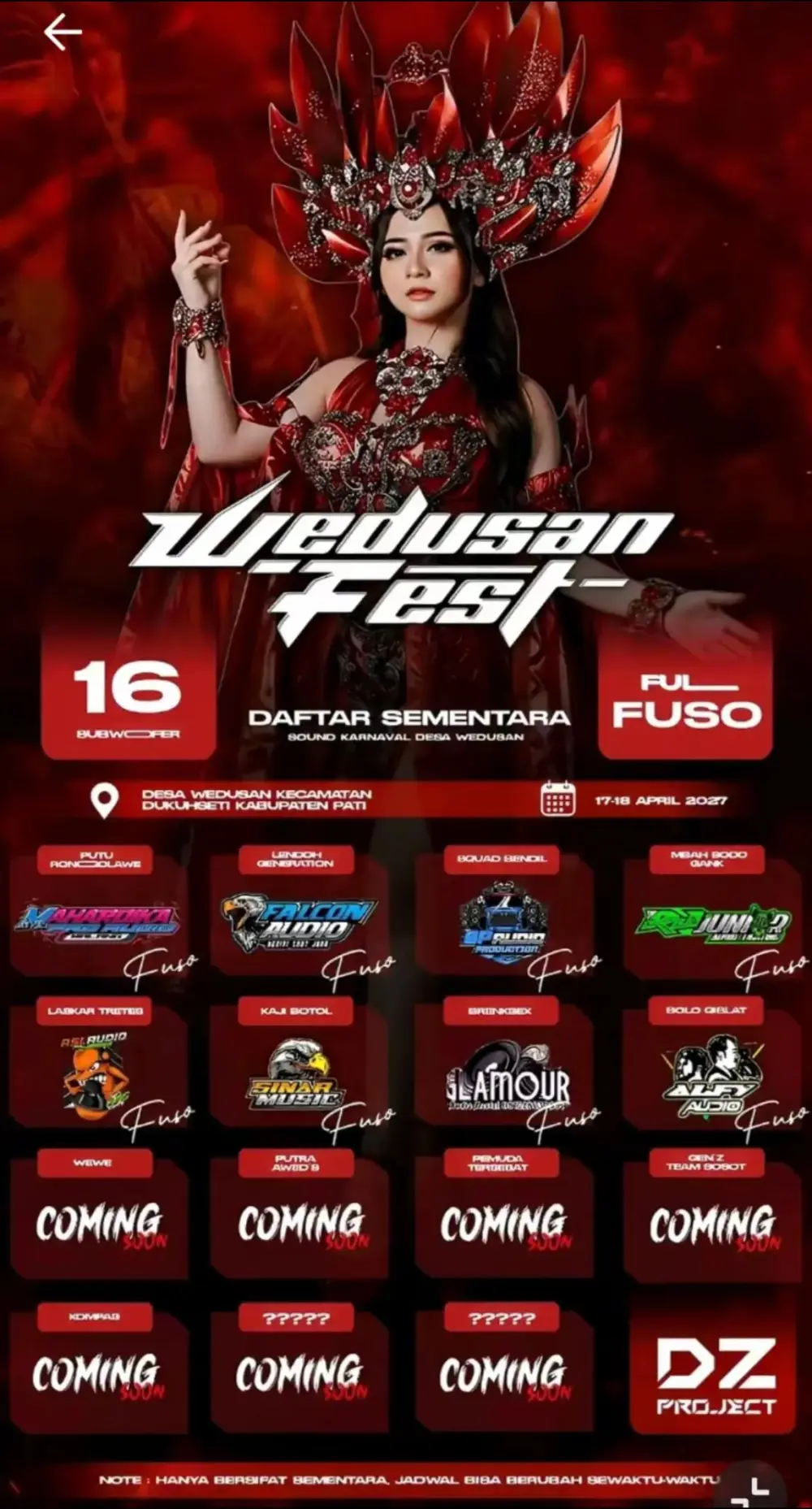 Wedusan Fest 2027