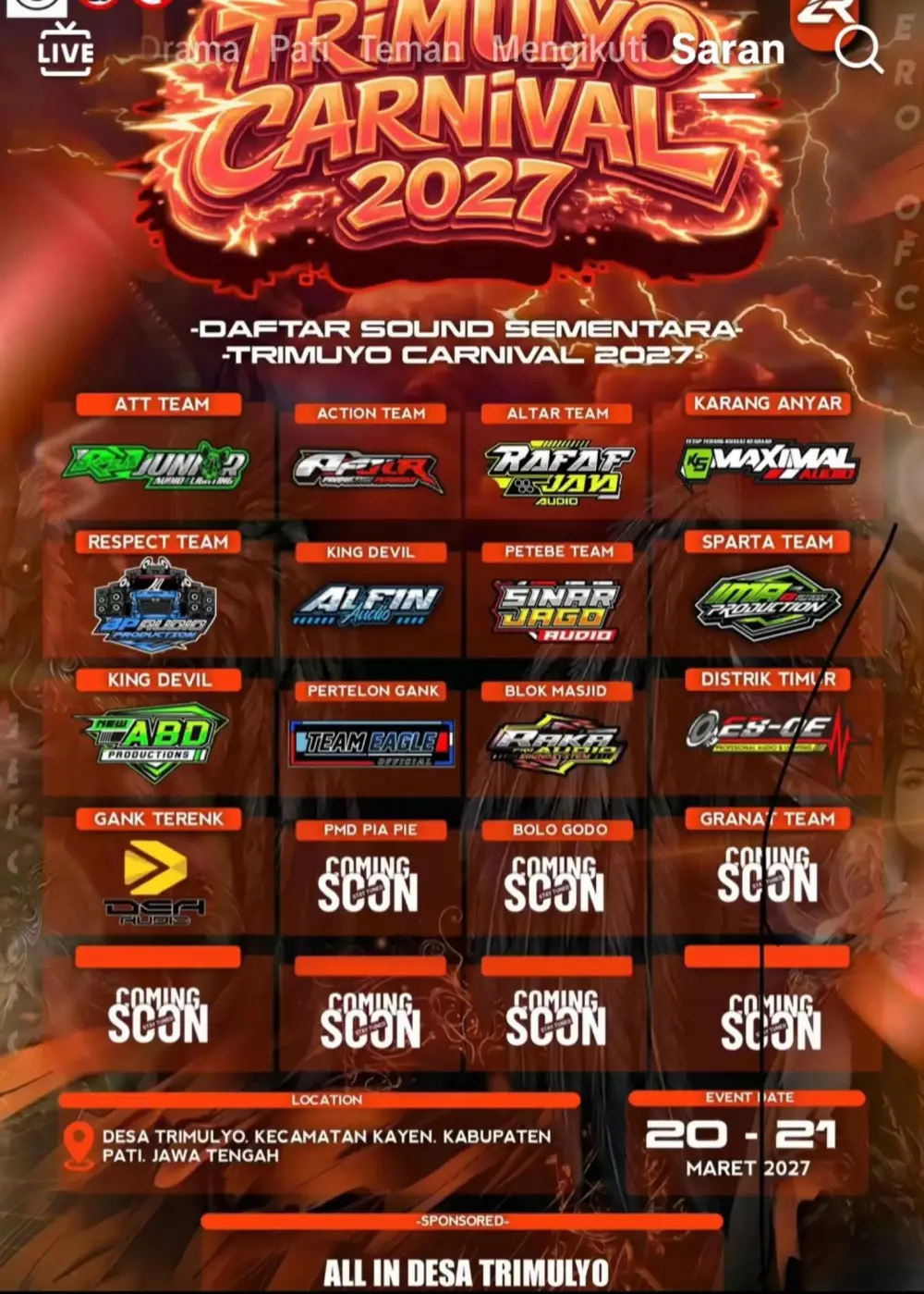 Trimulyo Carnival 2027
